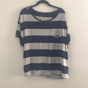 Blue striped shirt